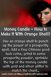 Money Candle - How to Make it With Orange Shell?