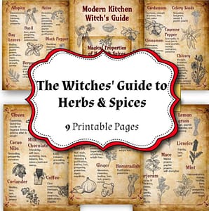 Herbs & Spices Magical Uses, Kitchen Witchery, Kitchen Witch Altar