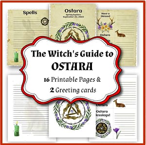Ostara Sabbat, Junk Journal Kit, Grimoire Pages 2022 Spring Equinox, Northern Hemisphere, Pagan Wheel Of The Year, Witchcraft Ephemera