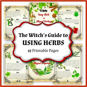 47 Herbs in Magic, Emotional and Spiritual Healing, 27 BOS Pages, Green Witch Grimoire