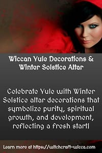 Wiccan Yule Decorations & Winter Solstice Altar